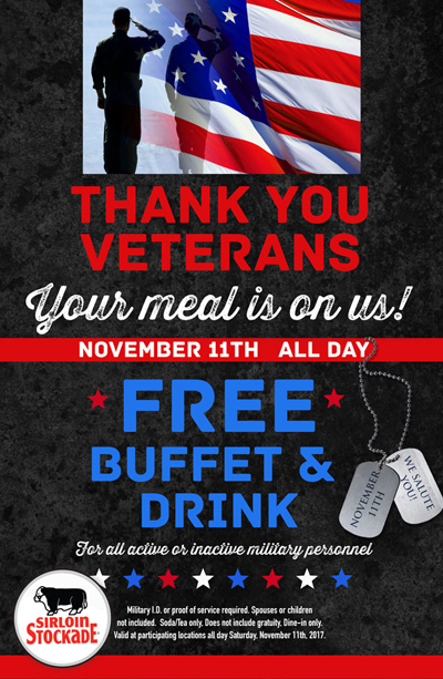 Veterans Day Promotion 2017