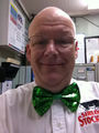 Assistant manager, Max, is ready for St. Patrick's Day!