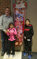 Marion Michael and Michael Michael, children of Amal Mohareb, won the Employee Giant Stocking Giveaway!